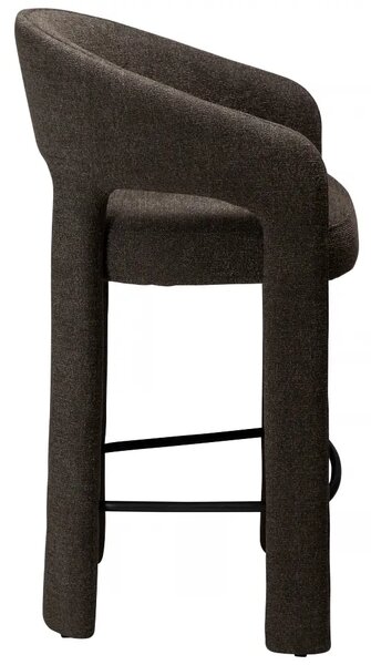 ​​​​​Dan-Form Hnědá bouclé barová židle Splendor 67 cm