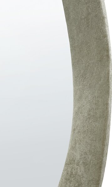 Zrcadlo LENAX 59 cm 90 cm Umělý samet Olivově zelená