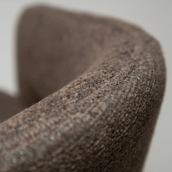 ​​​​​Dan-Form Hnědá bouclé barová židle Splendor 67 cm