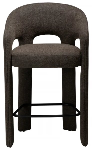 ​​​​​Dan-Form Hnědá bouclé barová židle Splendor 67 cm