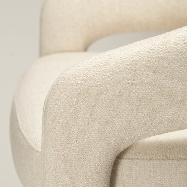 ​​​​​Dan-Form Krémově bílá bouclé barová židle Splendor 67 cm