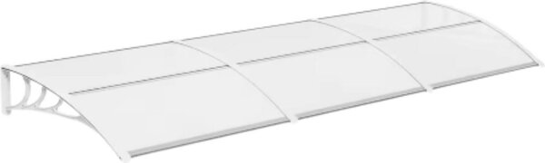 Ochrana proti deti pro dveře a okna - Polykarbonátová stíka pro dveře a okna - Hliníkový rám, odolný proti UV záení - 270 x 98,5 cm - Bílá