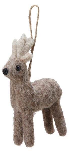 Závěsná dekorace vlněné zvířátko Deer Beige Wikholm Form