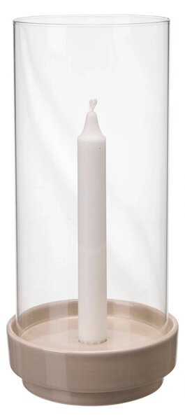 Keramický svícen se stínítkem Mette Beige 27 cm Wikholm Form