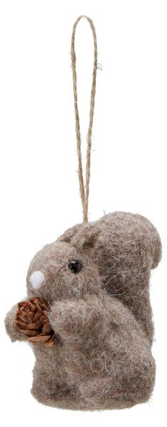 Závěsná dekorace vlněné zvířátko Squirrel Beige Wikholm Form