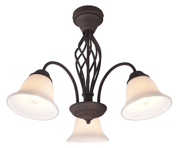 TRIO 601000324 RUSTICA stropní svítidlo D550mm 3xE14 rezavá