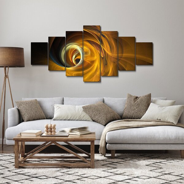 Obraz - Abstrakce v pohybu (210x100 cm)