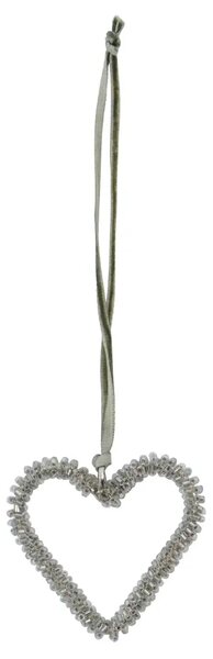 House Doctor Set čtyř stříbrných vánočních ozdob Connect 5,5 cm