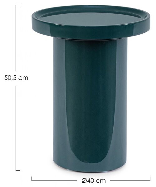 Bizzotto Zelený odkládací stolek Otilia Ø40 cm
