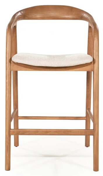 Eleonora Světle hnědá dřevěná barová židle Rayven 65 cm