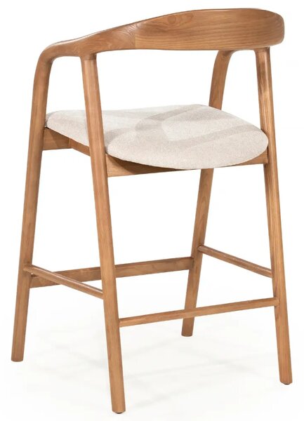 Eleonora Světle hnědá dřevěná barová židle Rayven 65 cm