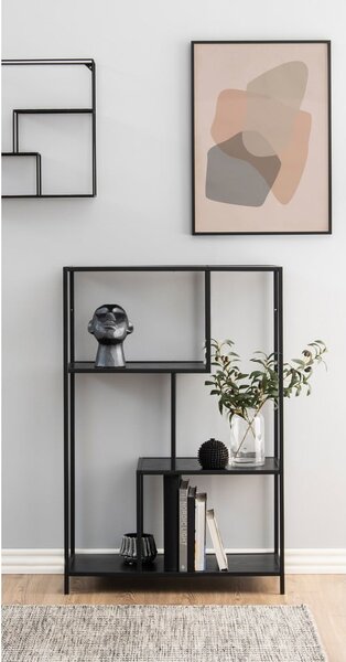 Černá knihovna 77x114 cm Seaford – Actona