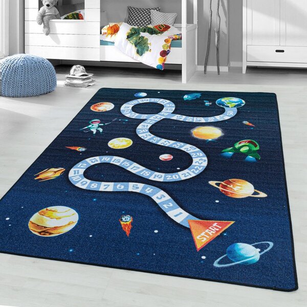 Tmavě modrý dětský koberec 140x200 cm Play Space – Ayyildiz Carpets