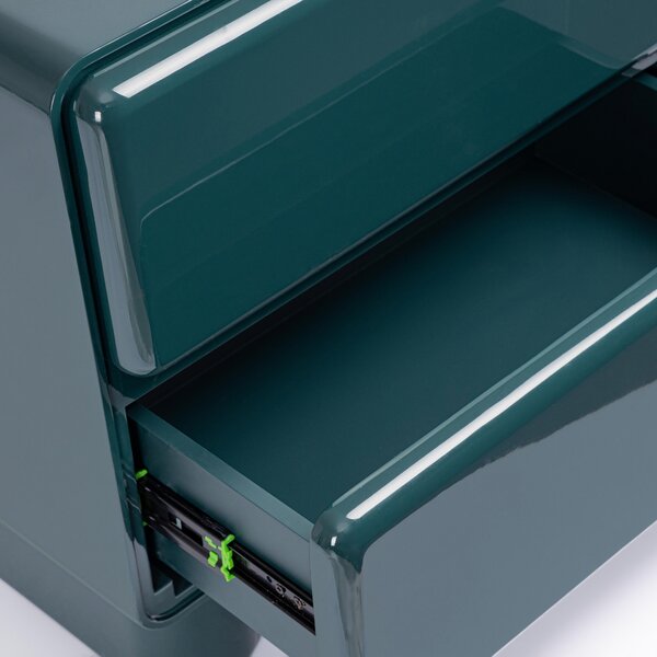 Bizzotto Zelený noční stolek Otilia 57 x 43 cm