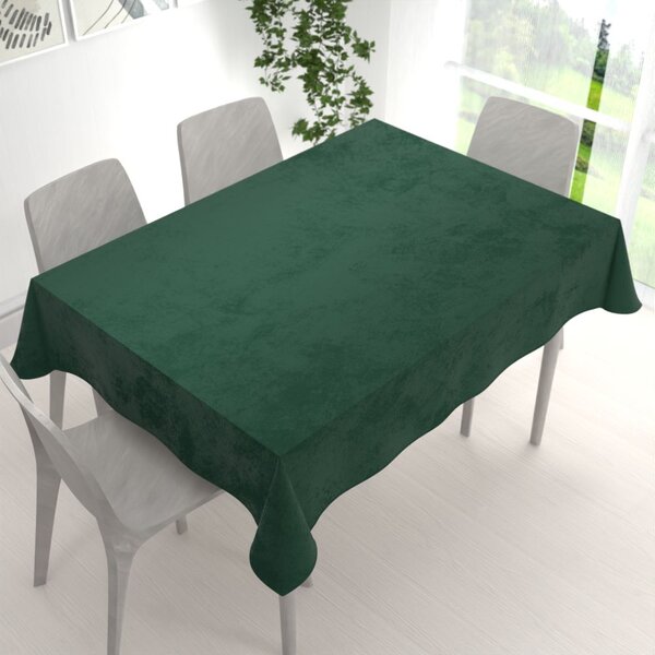 Biante Velký sametový obdélníkový ubrus Velvet Premium SVP-040 Lesní zelená 200x240 cm