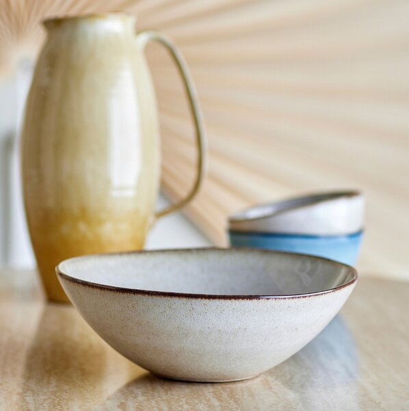 Bloomingville Béžová kameninová servírovací miska Sandrine 26,5 cm