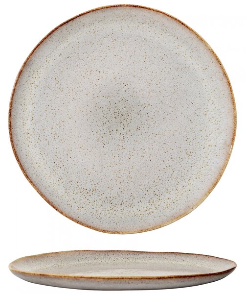 Bloomingville Béžový kameninový talíř Sandrine 22 cm