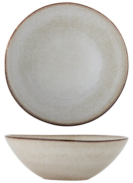 Bloomingville Béžová kameninová servírovací miska Sandrine 26,5 cm
