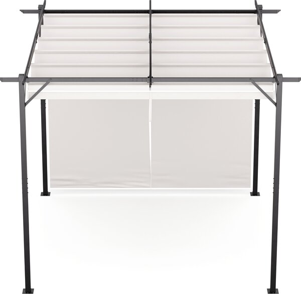 Blumfeldt Blumfeldt Pantheon Wall Pergola, nástnná pergola, 3 x 3 m, prákov lakovaná ocel, odolná vi povtrnostním vlivm