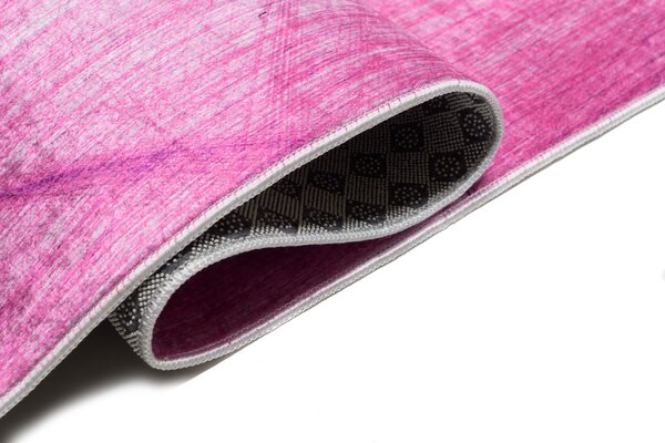 Makro Abra Kusový koberec pratelný TOSCANA 43860 Abstraktní moderní pogumovaný modrý fialový Rozměr: 160x230 cm