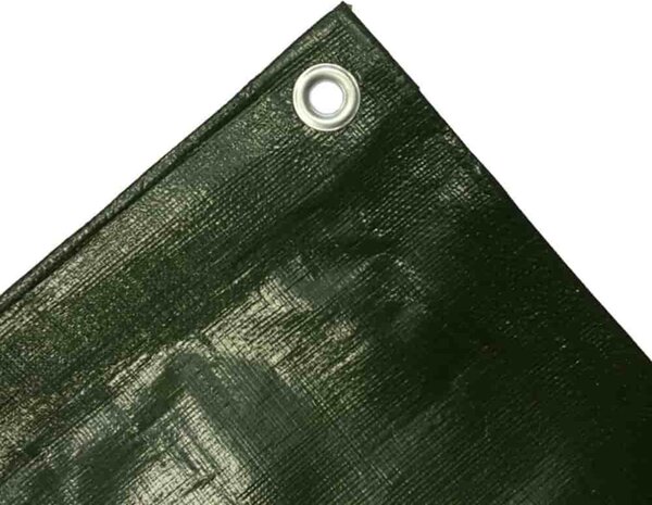 Krycí plachta, vododolná, 280 g/m², zelená, UV stabilizovaná, pevná, 4 x 5 (20m²)