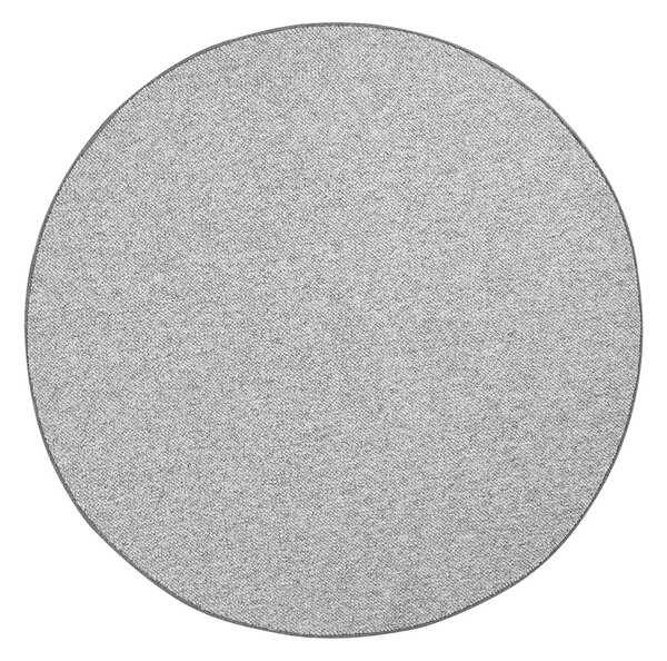 Šedý kulatý koberec ø 200 cm Wolly – BT Carpet