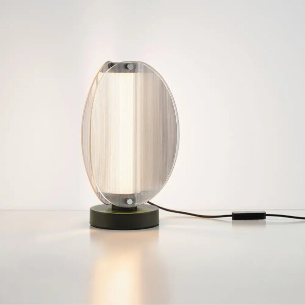 Nova Luce Kouřově šedá stolní LED lampa Noir