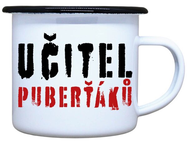 Plecháček s potiskem Učitel puberťáků Objem: 330 ml