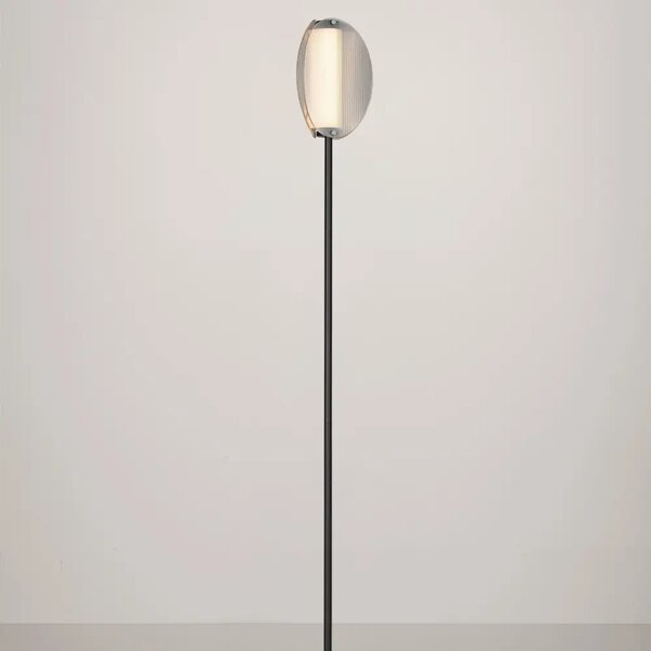 Nova Luce Kouřově šedá stojací LED lampa Noir 150 cm