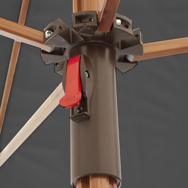 Doppler Gastro Magic Junior Alu Wood 2 x 2 m - slunečník s volánem : Desén látky - 840