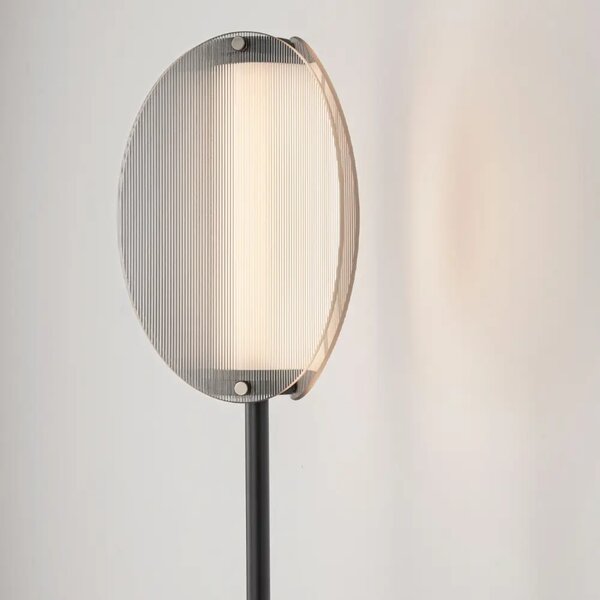 Nova Luce Kouřově šedá stojací LED lampa Noir 150 cm