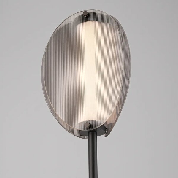 Nova Luce Kouřově šedá stojací LED lampa Noir 150 cm