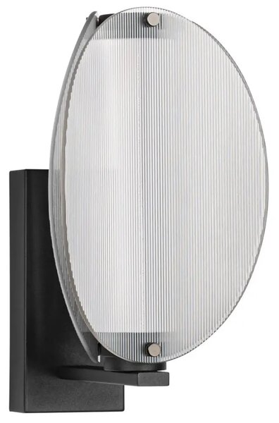 Nova Luce Kouřově šedé nástěnné LED světlo Noir 20 cm