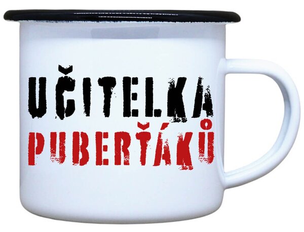 Plecháček s potiskem Učitelka puberťáků Objem: 330 ml