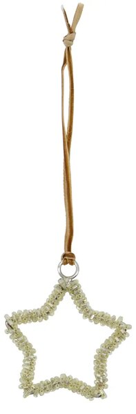 House Doctor Set čtyř zlatých vánočních ozdob Connect 5,5 cm