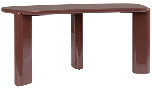 Bizzotto Lesklý terakotový psací stůl Otilia 168 x 75 cm