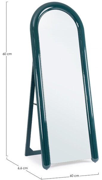 Bizzotto Zelené stojací zrcadlo Otilia 160 x 60 cm