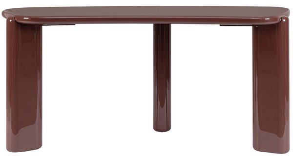Bizzotto Lesklý terakotový psací stůl Otilia 168 x 75 cm