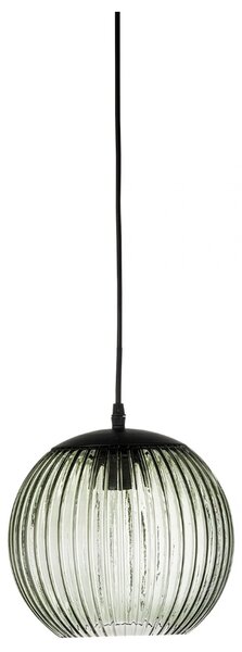 Bloomingville Zelené skleněné závěsné světlo Sybia 23 cm