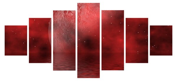 Obraz - Měsíc na hladině (210x100 cm)