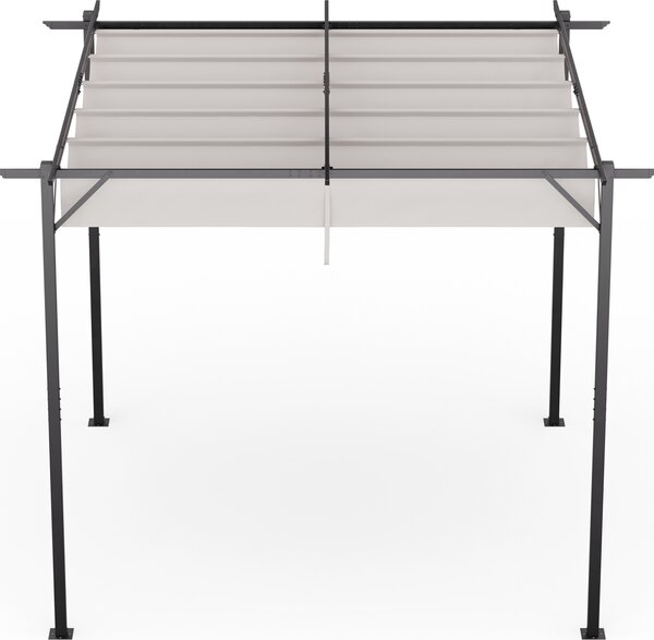Blumfeldt Blumfeldt Pantheon Robust Pergola, 3x3 m, prákov lakovaná ocel, odolná vi povtrnostním vlivm