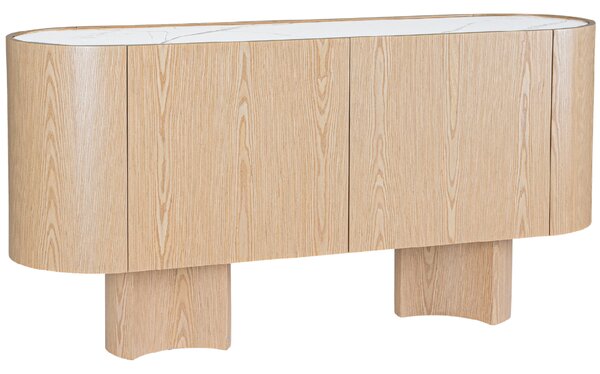 Bizzotto Dřevěná komoda Otilia 160 x 46 cm s keramickou deskou