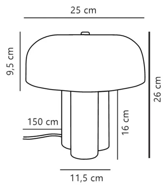 Nordlux Tmavě zelená kovová stolní lampa Sandro