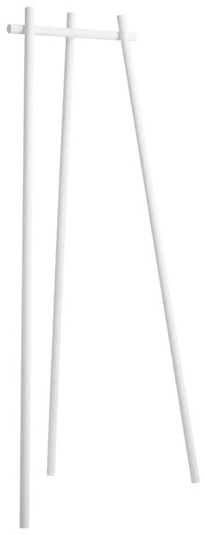 YAMAZAKI Bílý kovový stojací věšák Tri-Post 154 cm