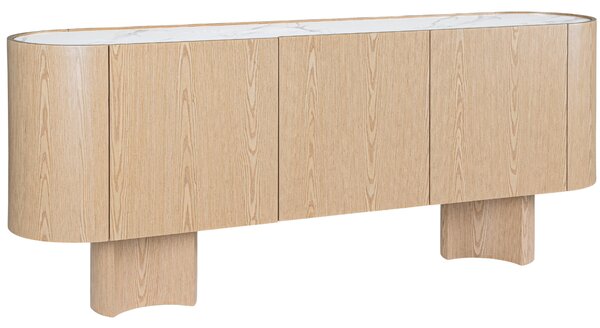 Bizzotto Dřevěná komoda Otilia 200 x 46 cm s keramickou deskou