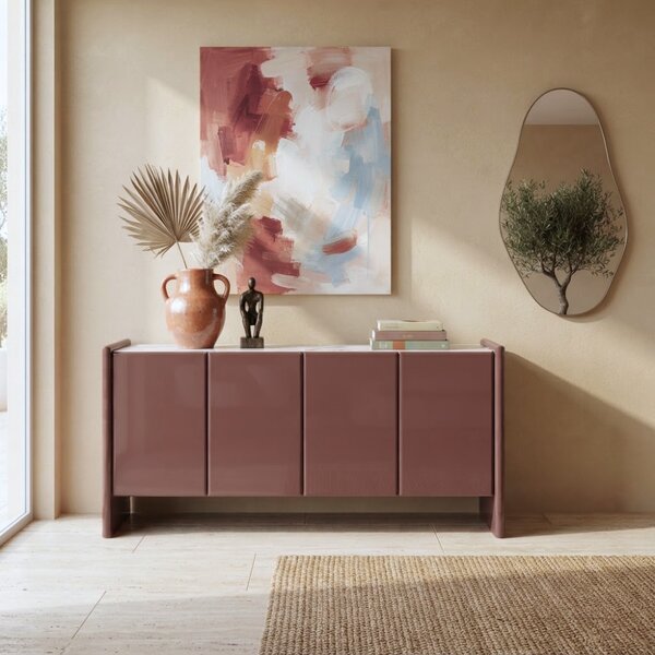 Bizzotto Terakotová komoda Otilia 163 x 45 cm s keramickou deskou