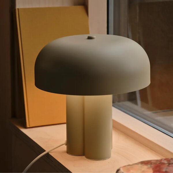Nordlux Světle hnědá kovová stolní lampa Sandro