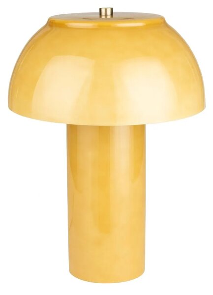 Dutchbone Žlutá kovová stolní lampa MORVAN 42 cm