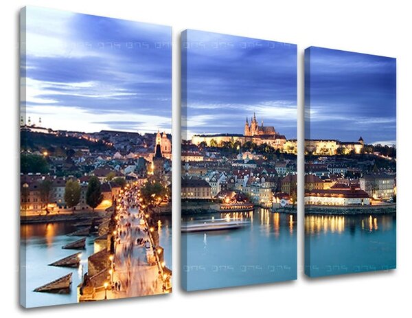 Obraz na stěnu 3 dílný PRAHA CZ006E30