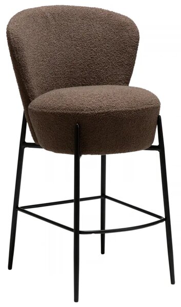 ​​​​​Dan-Form Hnědá bouclé barová židle Orbit 68 cm